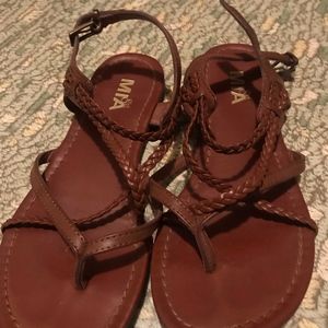 Brown criss cross sandals - Girl Mia - 7.5